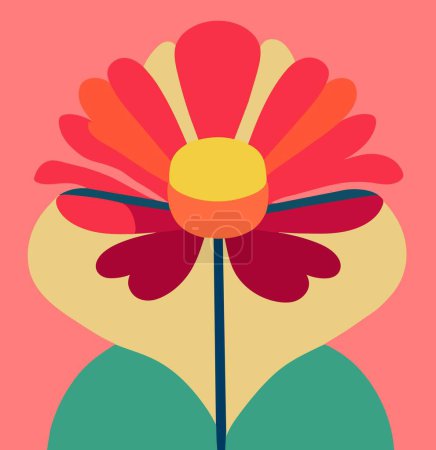 Ilustración de Eleva tus proyectos con esta cautivadora ilustración vectorial de una flor minimalista. Su diseño limpio y elegante añade un toque de belleza natural a sus creaciones. Perfecto para invitaciones, tarjetas, carteles y más - Imagen libre de derechos