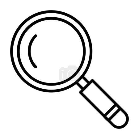 Illustration for Magnifier vector icon which can easily modify or edit - Royalty Free Image