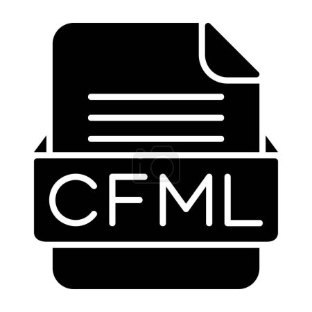 Ilustración de Formato de archivo CFML Icono plano - Imagen libre de derechos