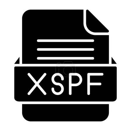 Téléchargez les illustrations : XSPF Format de fichier FormatFlat Icon - en licence libre de droit