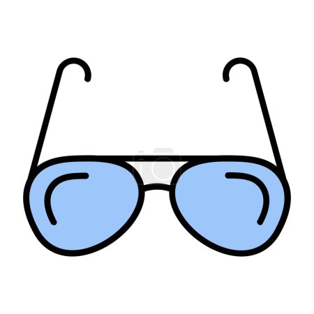 Illustration for Glasses Vector Icon Design - Royalty Free Image