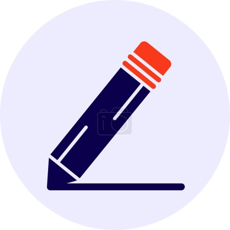 Illustration for Pencil Vector Icon Design - Royalty Free Image