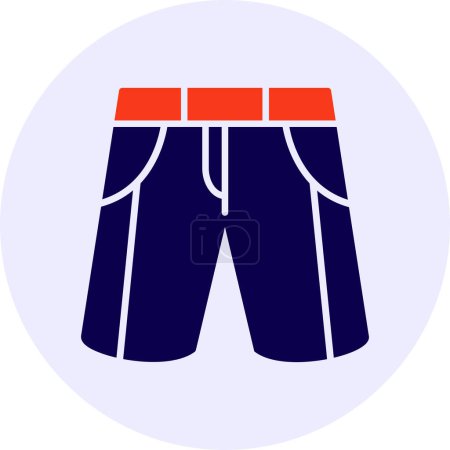 Ilustración de Pantalones cortos Vector Icon Design - Imagen libre de derechos
