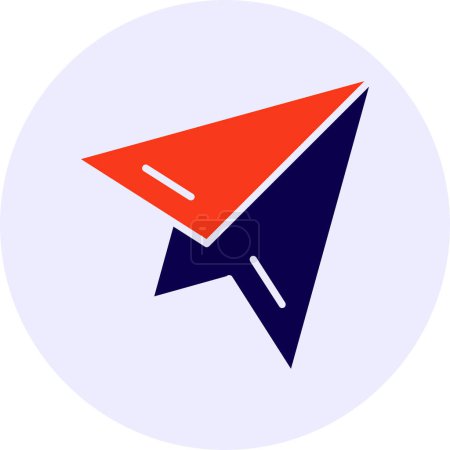 Illustration for Telegram Vector Icon Design - Royalty Free Image