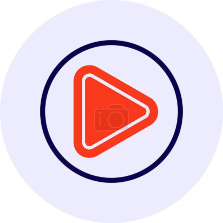 Illustration for Play Button Vector Icon Design - Royalty Free Image