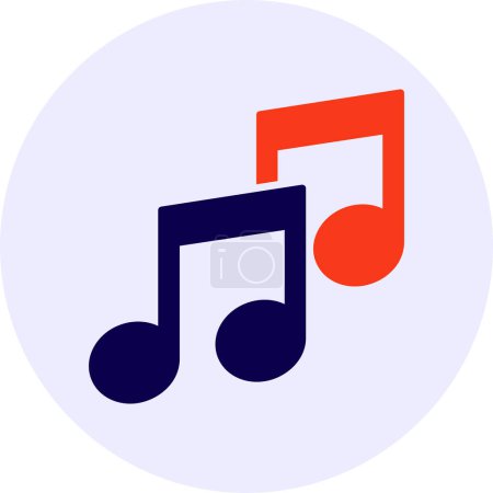 Illustration for Music Vector Icon Design - Royalty Free Image