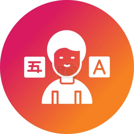 Illustration for Translate Vector Icon Design - Royalty Free Image