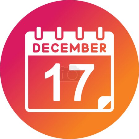 17 December Vector Icon Design