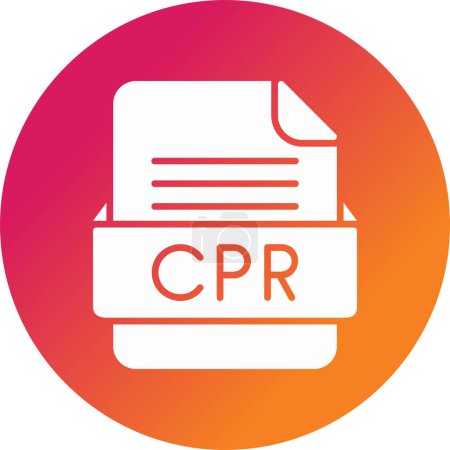 Illustration for CPR icon design, vector illustration - Royalty Free Image