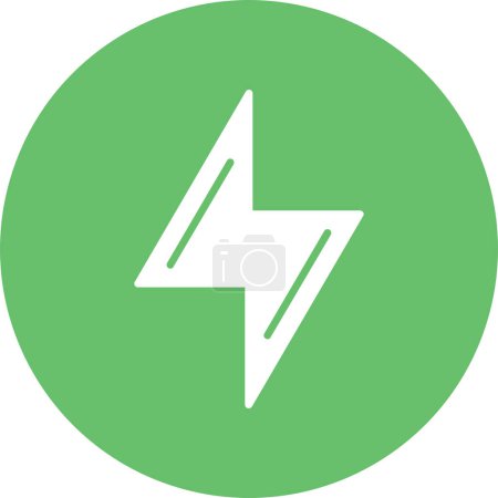 Illustration for Vector illustration of a lightning icon - Royalty Free Image