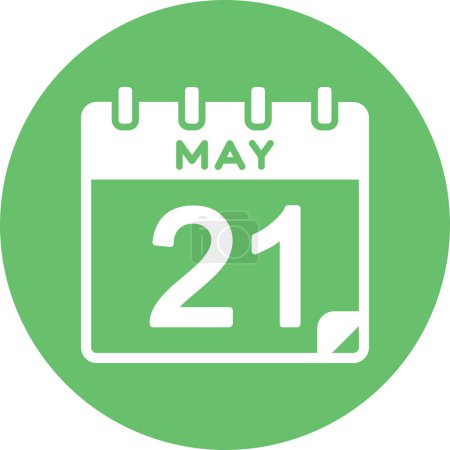 Illustration for Illustration of a calendar, may 21 - Royalty Free Image