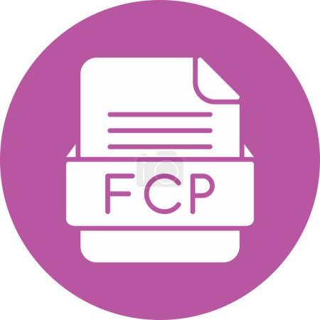 Ilustración de FCP Formato de archivo Vector Icon - Imagen libre de derechos