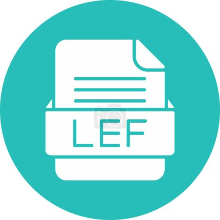 Ilustración de LEF Formato de archivo Vector Icon - Imagen libre de derechos
