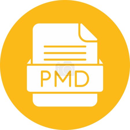Ilustración de PMD Formato de archivo Vector Icon - Imagen libre de derechos