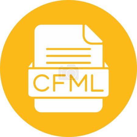 Téléchargez les illustrations : Format de fichier Icône CFML, illustration vectorielle - en licence libre de droit