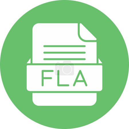 Téléchargez les illustrations : Format de fichier icône FLA, illustration vectorielle - en licence libre de droit