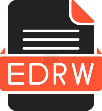 Ilustración de EDRW Formato de archivo Vector Icon - Imagen libre de derechos