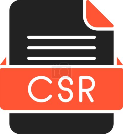 Ilustración de CSR Formato de archivo Vector Icon - Imagen libre de derechos