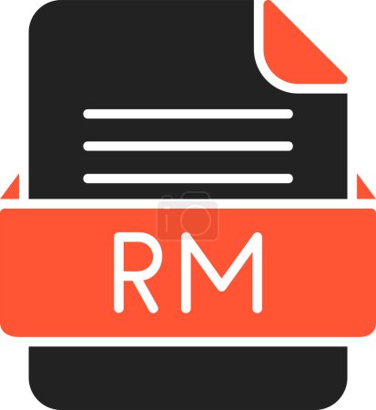 Ilustración de RM Formato de archivo Vector Icon - Imagen libre de derechos