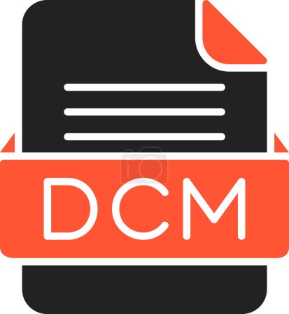 Ilustración de DCM Formato de archivo Vector Icon - Imagen libre de derechos