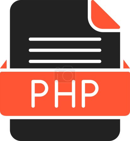 Ilustración de PHP Formato de archivo Vector Icon - Imagen libre de derechos