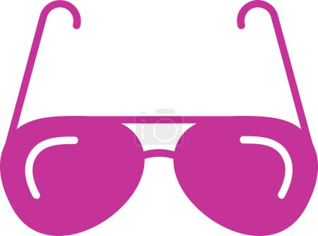 Illustration for Summer sunglasses, illustration, vector, on white background - Royalty Free Image