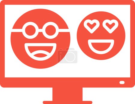 Illustration for Heart. web icon simple illustration - Royalty Free Image