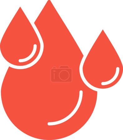 Ilustración de Gota de sangre icono vector - Imagen libre de derechos