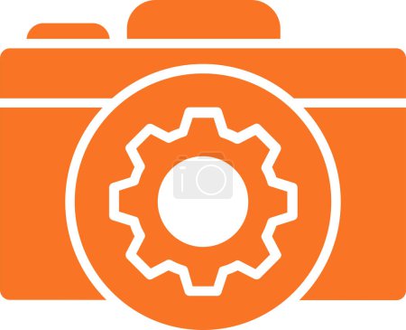 Photo for Camera Setting icon vector illustration - Royalty Free Image