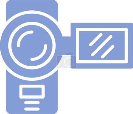 Ilustración de Icono de la cámara de vídeo vector ilustración - Imagen libre de derechos