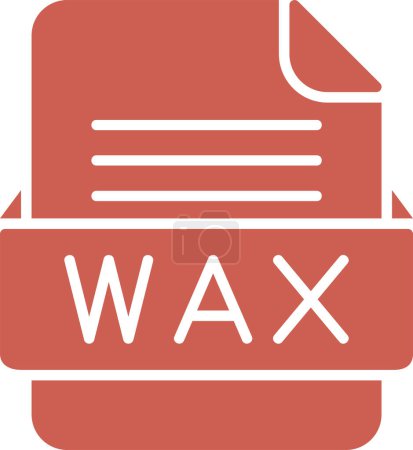 Ilustración de Icono web del archivo WAX, ilustración vectorial - Imagen libre de derechos