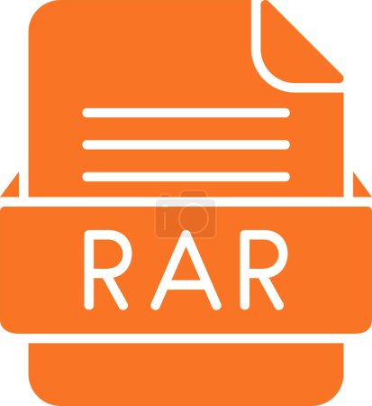 Téléchargez les illustrations : Fichier RAR icône web, illustration vectorielle - en licence libre de droit