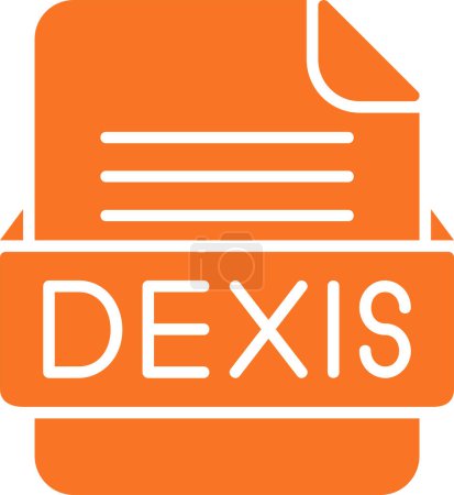 Ilustración de Icono web del archivo DEXIS, ilustración vectorial - Imagen libre de derechos