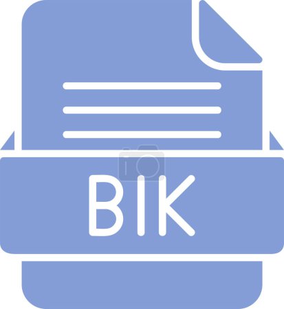 Téléchargez les illustrations : Fichier BIK icône web, illustration vectorielle - en licence libre de droit