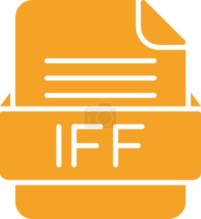 Téléchargez les illustrations : Icône web du fichier IFF, illustration vectorielle - en licence libre de droit