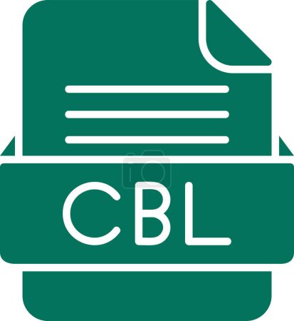 Téléchargez les illustrations : Icône web du fichier CBL, illustration vectorielle - en licence libre de droit