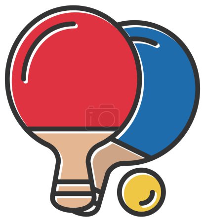 Ilustración de Capaz Tenis icono vector ilustración diseño - Imagen libre de derechos
