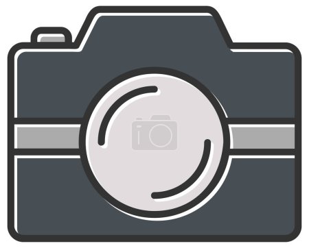 Illustration for Camera icon. flat design style - Royalty Free Image