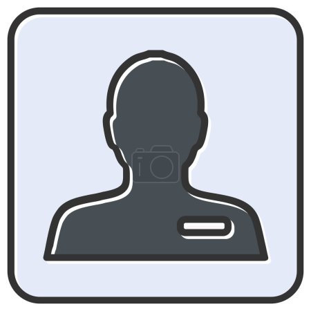 Téléchargez les illustrations : User profile profile vector illustration - en licence libre de droit