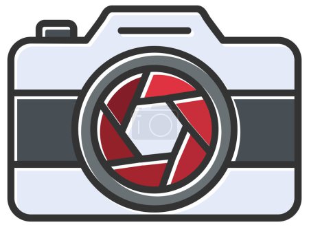 Illustration for Digital camera icon, vector illustration design - Royalty Free Image