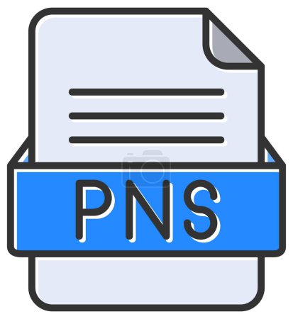 Ilustración de Archivo PNS icono web, ilustración vectorial - Imagen libre de derechos