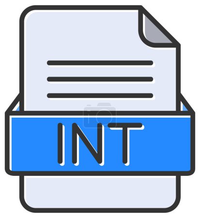 Illustration for ITN file web icon, vector illustration - Royalty Free Image