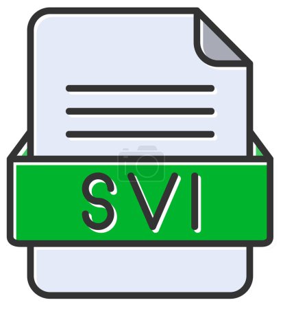 Téléchargez les illustrations : Fichier SVI icône web, illustration vectorielle - en licence libre de droit