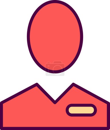 Illustration for Vector illustration of a man icon - Royalty Free Image