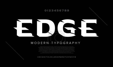 Ilustración de Tipografía de vector de fuente para tipografía y diseño de logotipo - Imagen libre de derechos