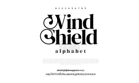 Illustration for Modern alphabet letter logo with modern style. - Royalty Free Image