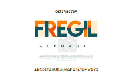 Illustration for Colorful stylized alphabet font - Royalty Free Image