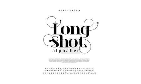 Illustration for Vector hand - drawn font. modern letters and alphabet - Royalty Free Image