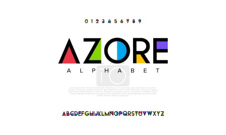Illustration for Alphabet font. vector illustration - Royalty Free Image