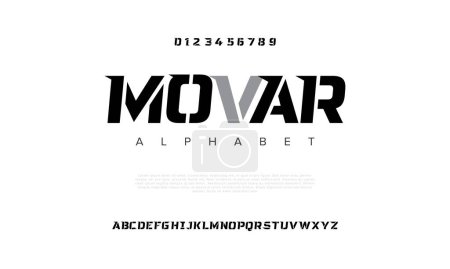 Illustration for Vector modern alphabet, font and symbols, letters - Royalty Free Image